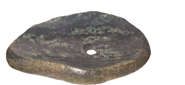 Lavoar Piatră Naturală,negru/verde,montaj pe blat, 14,3kg ,50/35/10