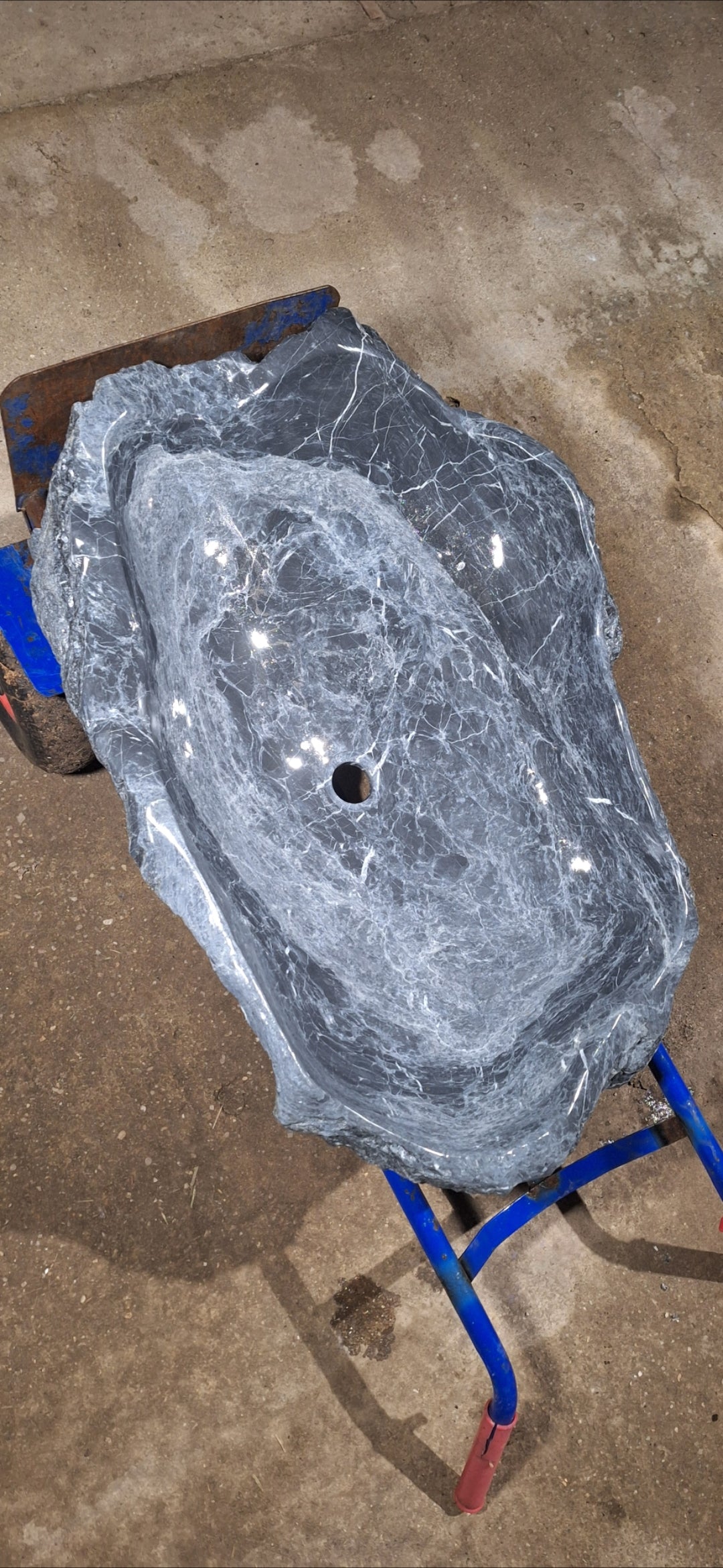 Lavoar Piatră Naturală, 86×57×18,montaj pe blat,57 kg