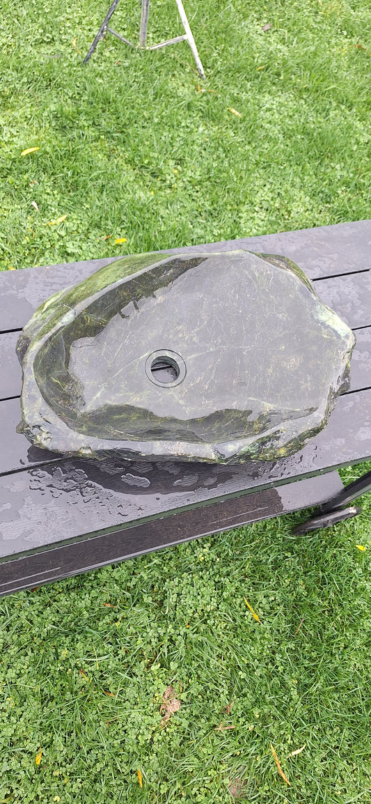 Lavoar din Piatră Naturală,montaj pe blat, 52/43/12,greutate 22 kg