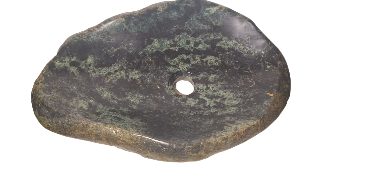 Lavoar Piatră Naturală,negru/verde,montaj pe blat, 14,3kg  ,50/35/10