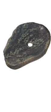 Lavoar Piatră Naturală,negru/verde,montaj pe blat, 14,3kg  ,50/35/10