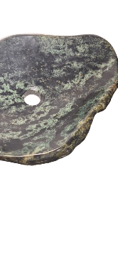 Lavoar Piatră Naturală,negru/verde,montaj pe blat, 14,3kg  ,50/35/10