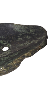 Lavoar Piatră Naturală,negru/verde,montaj pe blat, 14,3kg  ,50/35/10