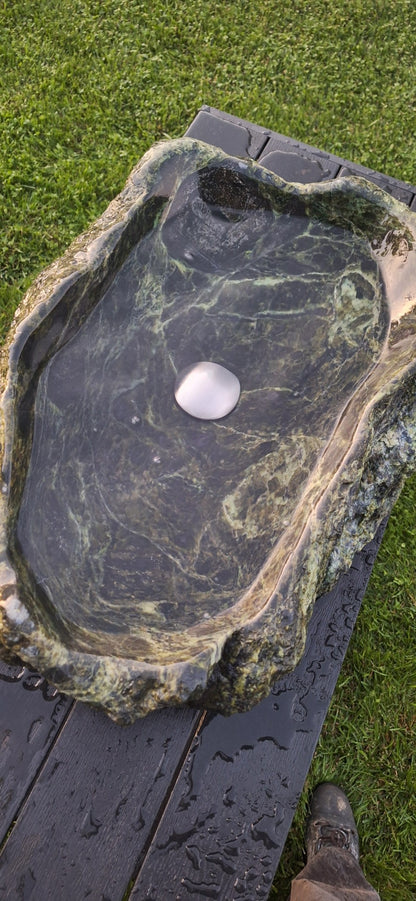 Lavoar Piatră Verde/Negru