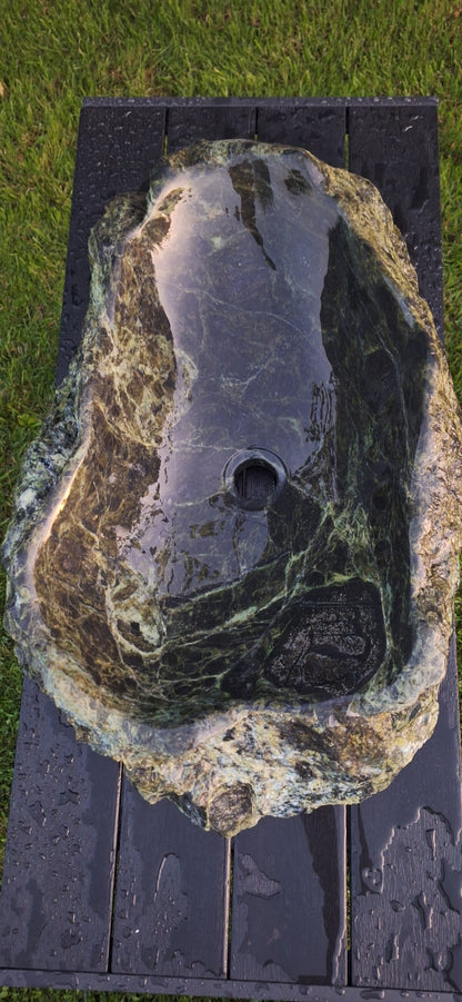 Lavoar Piatră Verde/Negru