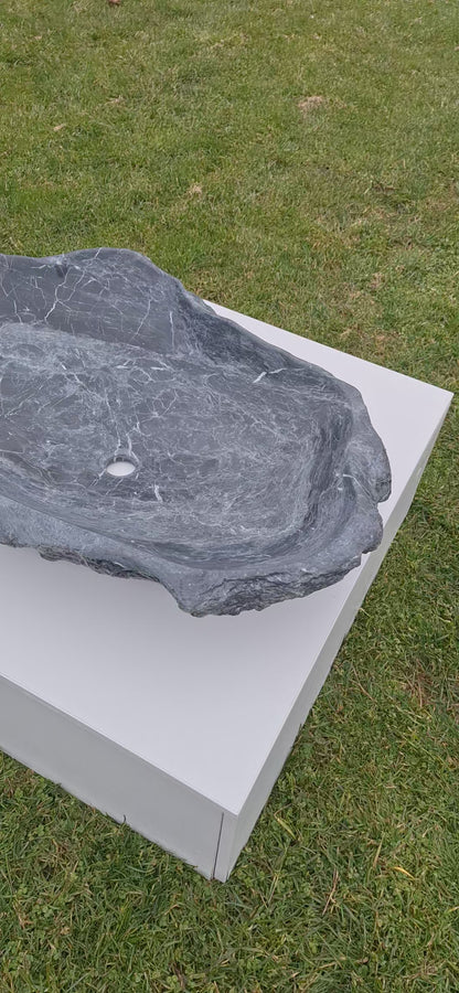 Lavoar Piatră Naturală, 86×57×18,montaj pe blat,57 kg