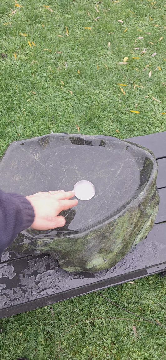 Lavoar din Piatră Naturală,montaj pe blat, 52/43/12,greutate 22 kg