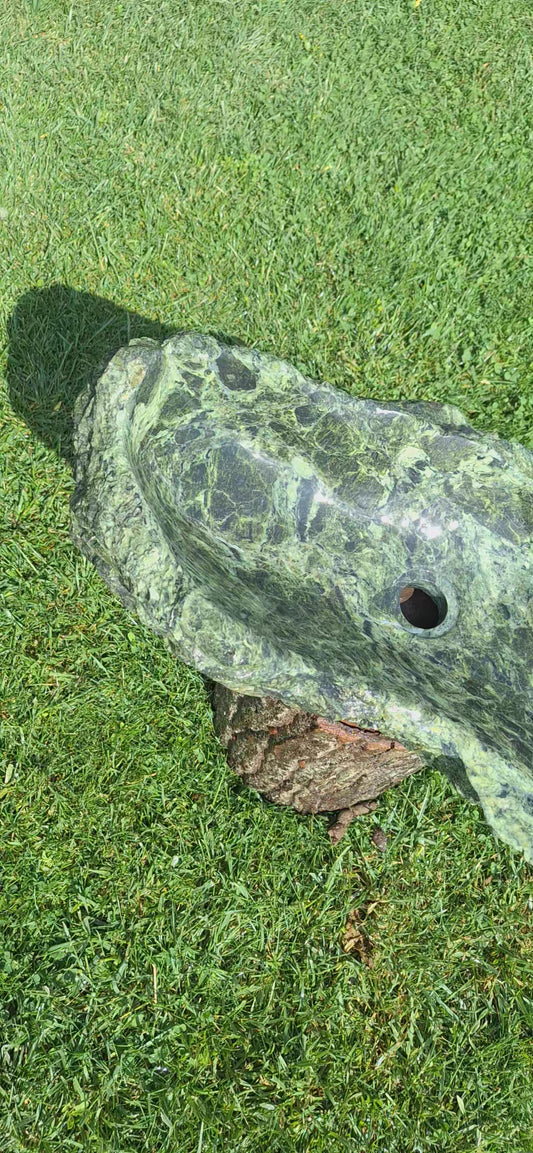 Lavoar din Piatră Naturală, verde,78x40x16,montaj pe blat,35 kg