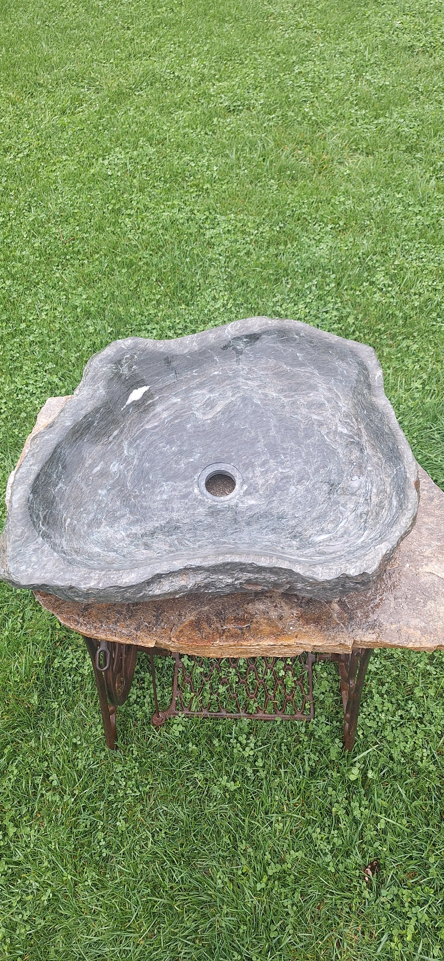 Lavoar Piatră Naturală 55×45×15, 36 kg,montaj pe blat