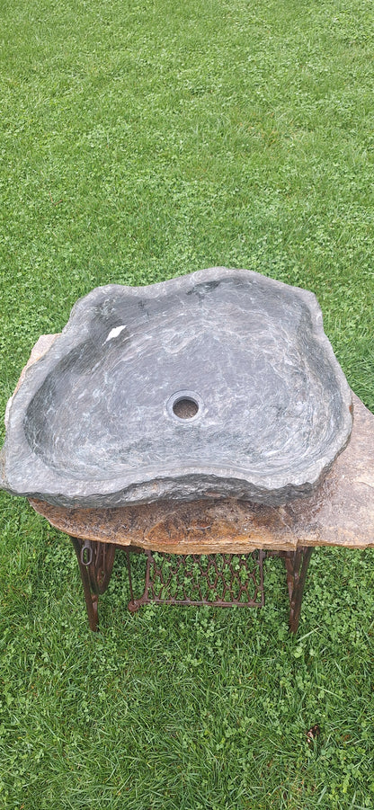 Lavoar Piatră Naturală 55×45×15, 36 kg,montaj pe blat