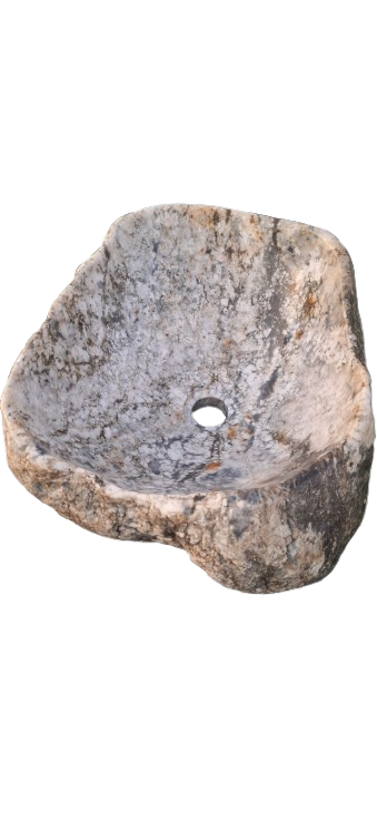 Lavoar din Piatră Naturală,stonesink, 44x38x18,montaj pe blat, 26.5 kg