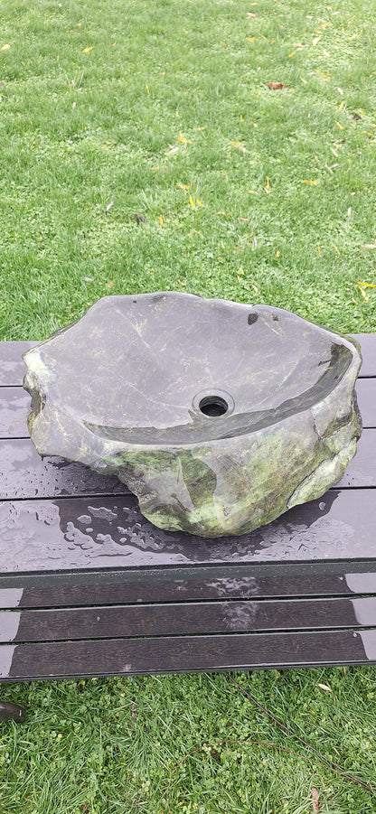 Lavoar din Piatră Naturală,montaj pe blat, 52/43/12,greutate 22 kg