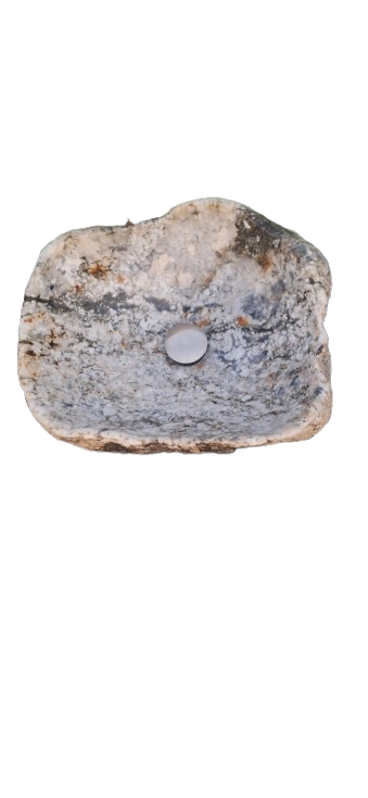 Lavoar din Piatră Naturală,stonesink, 44x38x18,montaj pe blat, 26.5 kg