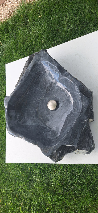 Lavoar Piatră Naturală, 73×59×15, 48 kg,montaj pe blat
