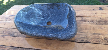 Lavoar din Piatră Naturală, 53×38×14,(L×l×h),19kg,montaj pe blat,culoare gri