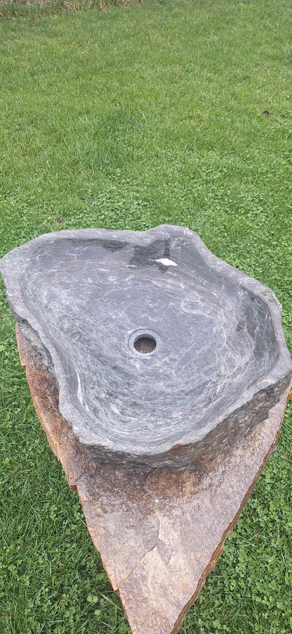 Lavoar Piatră Naturală 55×45×15, 36 kg,montaj pe blat