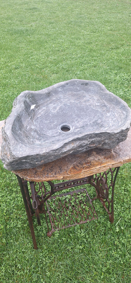 Lavoar Piatră Naturală 55×45×15, 36 kg,montaj pe blat