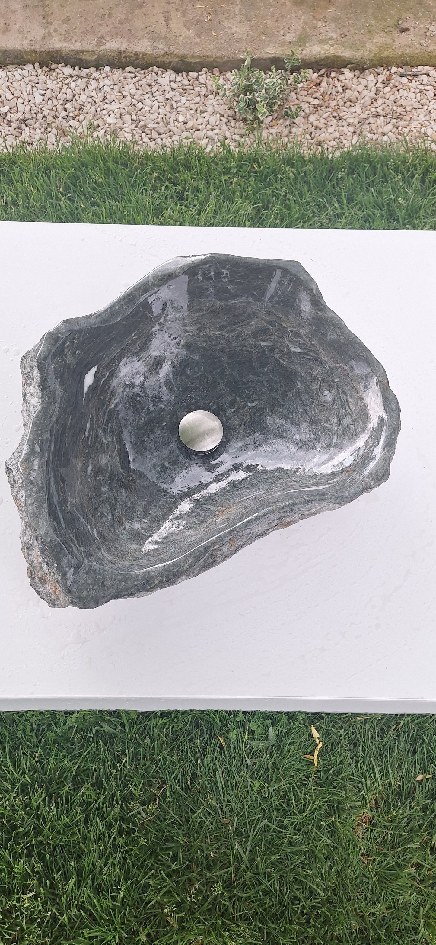 Lavoar Piatră Naturală 55×45×15, 36 kg,montaj pe blat